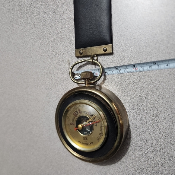 Vintage OTA Barometer with Gold and Black Accents - Picture 7 of 7